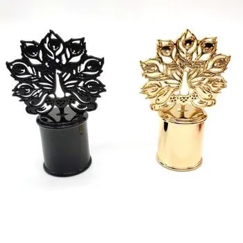 Gold flower perfume cap 3