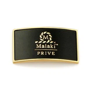 Metalen parfumflesje plaque