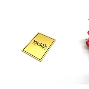 Naamplaatje parfum zinklegering