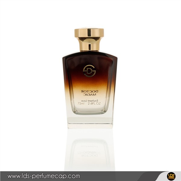 Glanzende gouden metalliserende parfumhoes